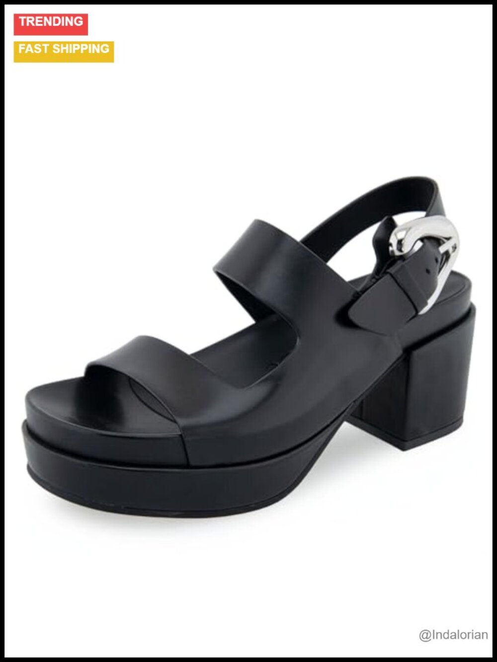 Aerosoles Clarkson Sandals Leather Slingback Block Heel Platform